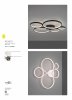 Nowoczesny plafon lampa sufitowa LED biała metalowa designerska minimalistyczna koła RONDO 622610531 Trio